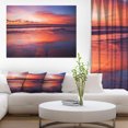 thumbnail image 1 of Plage Tropicale Colorée avec Nuages - Impression sur Toile Paysage Marin, 1 of 3