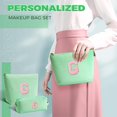 thumbnail image 3 of Bolsa de cosméticos Btffitting Bolsa de maquillaje personalizada verde, 3 of 7
