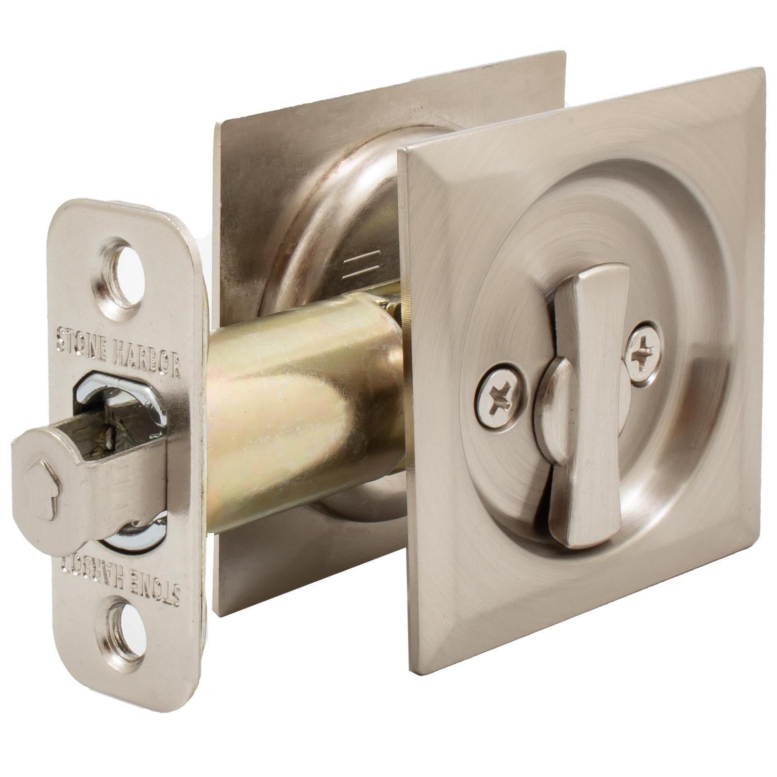 Contemporary Square Privacy Pocket Door Lock