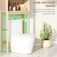 thumbnail image 4 of HOMCOM Armoire de Rangement au-Dessus de la Toilette, Organisateur de Salle de Bain, Chêne, 4 of 10