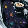 thumbnail image 3 of XYZCANDO Planet and Star Patterns Car Seat Protector Towel Cover, Washable Towel Seats Cover Non Slip Breathable for SUVs Cars, 3 of 10