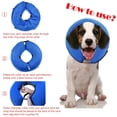 thumbnail image 3 of Collier Gonflable de Récupération Confortable Collier de Protection pour Chien Chats, Ajustable, Lavable PS005, 3 of 5