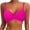 Hot Pink, variant on Bikini Tops for Women Twist Front Push Up Underwire Padded Bra Swimsuit Top Bathing Suit Tops