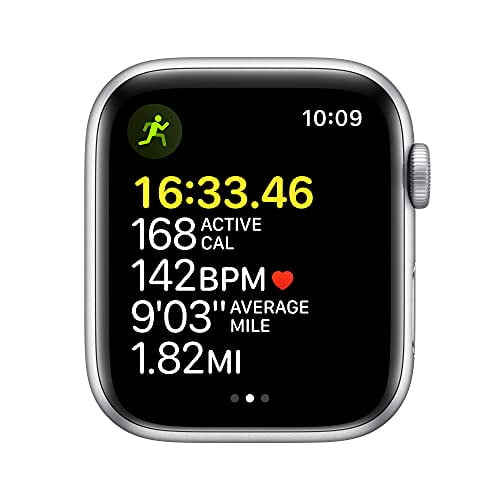 Apple Watch SE (GPS, 44mm) - Silver Aluminium Case with Abyss Blue Sport  Band - Regular