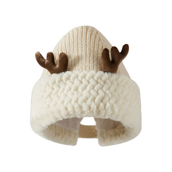 DJN Under $8 Christmas Gifts Enchanting Reindeer Knit Hat for Women - The Perfect Christmas Gift with Soft