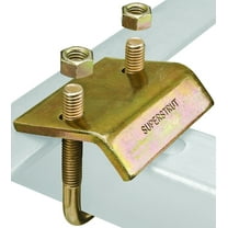 (2-Pack) Superstrut 3-3/16 in. Channel to Beam Strut Clamp with U-Bolt - Gold Galvanized (Strut Fitting)