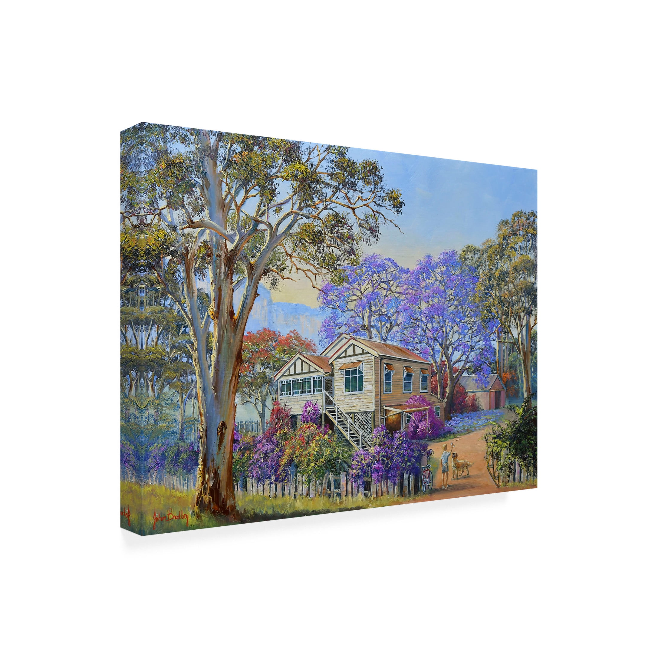 Canvas Wall Art - John Bradley 'Spring Colors' Wall Art for Living Room, Bedroom, or Office Décor by Trademark Fine Art - 19 x 14 Inches