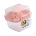 thumbnail image 4 of jifeng Fruit Bowl 1300ml Kitchen Tableware Multipurpose with Spoon Meal Prep Bowls for Pink, 4 of 9