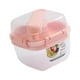 thumbnail image 1 of Contenedor de ensalada de viaje para llevar, recipiente para ensalada, tenedor, compartimento práctico, recipiente para aperitivos, frutos secos, Rosa, 1 of 9