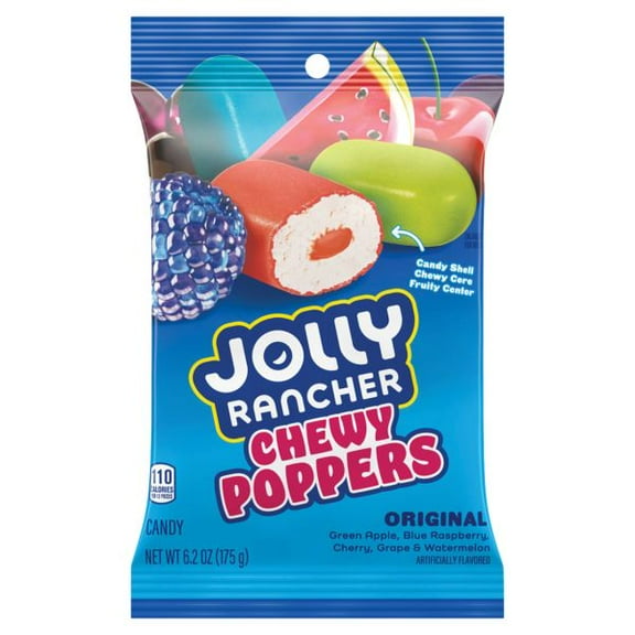 Jolly Rancher Chewy Poppers Peg 6.2 oz (Pack of 12)