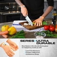 thumbnail image 2 of CHOK Ultra Durable Series Cut Resistant Gloves - Cutting Gloves for Chefs  BBQ and Cooking - Level 5 Protection; Food Grade Safe Cut Proof Gloves - Grey  Medium Size [2-Pack], 2 of 5