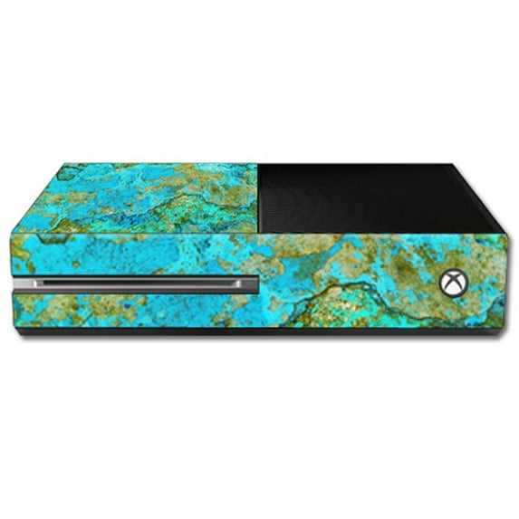 MightySkins MIXBONE-Teal Marble Skin Decal Wrap for Parrot Bebop 2 Quadcopter Drone - Turquoise Chevron