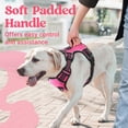thumbnail image 2 of Arnés para perros rabbitgoo, chaleco reflectante para perros grandes, color rosa L, 2 of 6