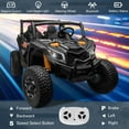 thumbnail image 5 of OTTORD 24V UTV 2 Seater Electric Car Vehicles for Big Kids, Black, 5 of 7
