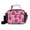 Pink Flames Pattern, variant on Insulated Lunch Bag 6L Leak-Proof Lunch Box with Shoulder Strap Multiple Pockets Lunch Tote Vibrant Garden Filled