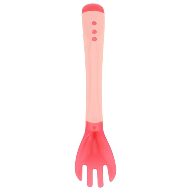 Cucharas autoalimentadoras LYUMO Tenedor cuchara anti-escaldado para bebés Mayores de 4 meses