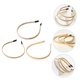 thumbnail image 5 of KALLORY 3Ud Cintillos Metálicos Delgados Dorados Accesorio Para Celebraciones Y Eventos Especiales, 5 of 8
