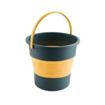 Clearance Sale Collapsible Plastic Bucket, Yuoaen Plastic Foldable Round Tub with Handle Folding Portable Fishing Water Pail Space Saving Outdoor Waterpot for Garden Camping Car Mop Cleaning Beach