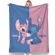 thumbnail image 1 of Manta de Lilo & Stitch, acogedora manta de franela para niños y niñas, manta súper suave y cálida para sofá cama, 50 x 40 pulgadas, 1 of 6