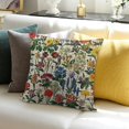 thumbnail image 3 of FCXZI 100% Linen Flower Pillow Covers for Home Sofa Couch Decor 18x18in, 3 of 5