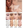 thumbnail image 3 of Face Highlighter Palette, High Glossy Face Illuminator Palette, Narutal Glow Finish, Pearl Shimmer Smooth Baked Powder, Lasting Sparkling Highlighter Makeup Palette Powder for Face Body Cheek Skin, 3 of 9