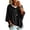 Black, variant on Pullover Sweaters for Women Oversized Knit Hooded Sweaters Fall Clothes for Women 3/4 Sleeve Fashion Clothing Casual Drawstring Sweater Pullover Red XL