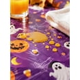 thumbnail image 7 of Halloween Tablecloth,Halloween Decorations, 54x108 Inch Disposable Plastic Table Cover for Rectangle,Pumpkin Spider Ghost Table Cloth for Home Indoor Outdoor Birthday Party Supplies 9Purple), 7 of 7