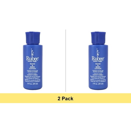 Rubee Hand and Body Lotion, 2 Oz - 2 Pack | Moisturizing Lotion for Soft Skin