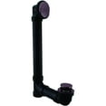 thumbnail image 1 of Westbrass D4931-12 ABS Waste Overflow Tip Toe Bath Drain, Rubbed Bronze, 1 of 6