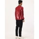 thumbnail image 4 of Chaqueta universitaria para hombre, fiesta de Halloween, disco, brillante, brillante, lentejuelas, chaqueta de bombardero rojo S, 4 of 7