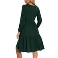 thumbnail image 2 of Women's Long Sleeve Maternity Dress Ruffle Maternity Clothes for Women, 2 of 4