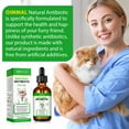 thumbnail image 6 of Oimmal Natural Antibiotics for Cats Liquid, Help with Anti Inflammatory & Bacterial &Viral & Fungal, Dietary Supplement for Cat - 2 fl oz(60 ml) - Chicken Flavor, 6 of 11