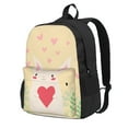 thumbnail image 1 of XMXY Backpack Laptop Bag for Women, Lightweight Backpack for Travel School Bookbag Casual Work Rabbit Heart Backpack Black, 1 of 8