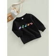 thumbnail image 3 of Bagilaanoe Toddler Baby Girl Boy Casual Sweatshirt Long Sleeve Dinosaur Print Pullover 6M 12M 18M 24M 3T Kids Loose Tee Tops, 3 of 8