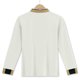 thumbnail image 4 of pstuiky Camisas de manga larga de invierno para hombre, Blusa informal holgada de color liso con botones y manga larga para hombre, con cuello vuelto y solapa camisetas de hombre l, 4 of 4