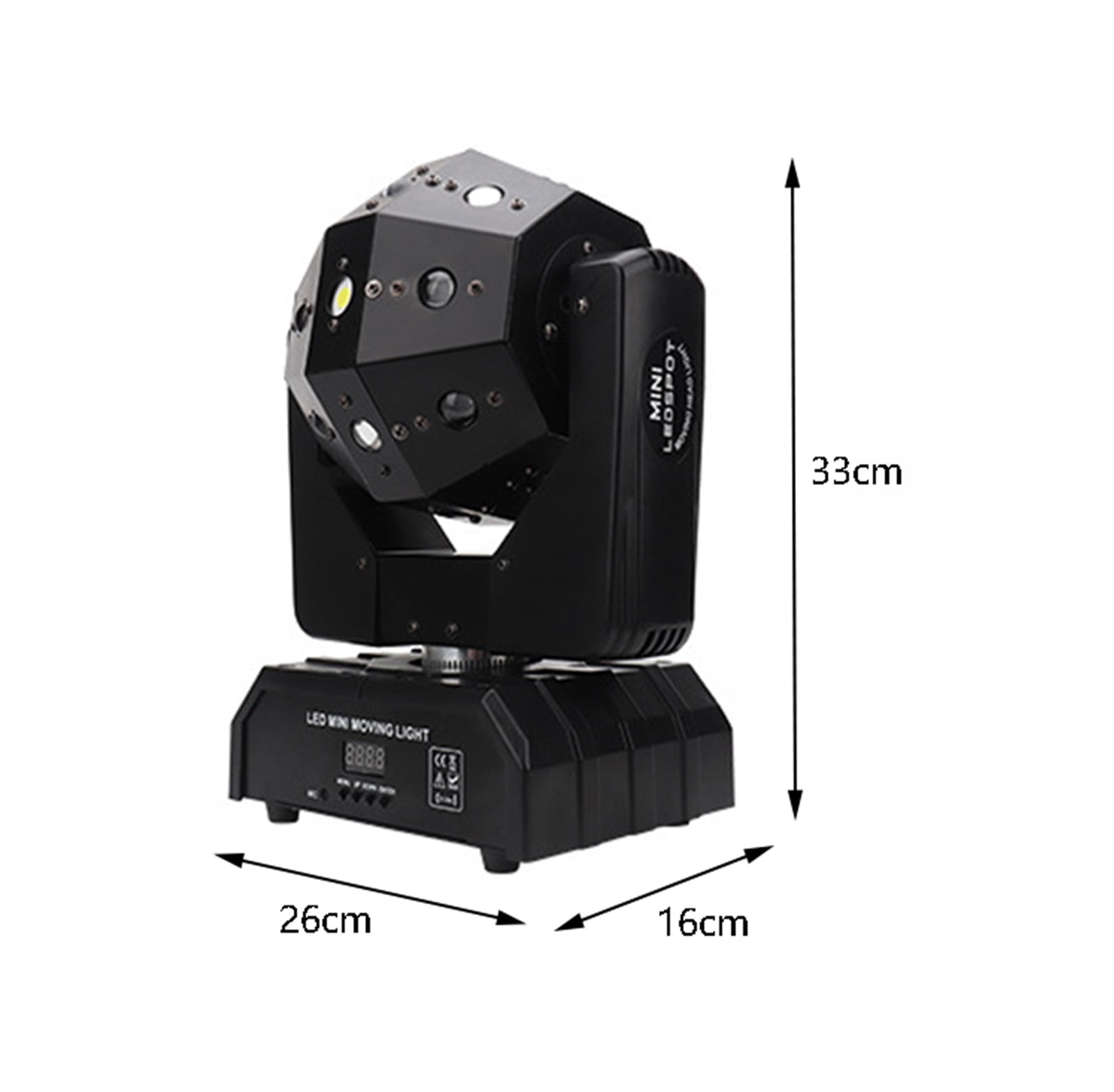 16X3W Double Arms Beam Light DMX512 Moving Head Light Football Light DJ Bar Party Show Stage Light