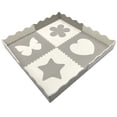 thumbnail image 2 of Sorbus Puzzle Mat Interlocking Floor Kids Play Carpet Tiles - Baby Foam Puzzle, Extra Thick Non-Toxic Crawling Mat for Tummy Time, Great for Children Playroom (4 Tiles), 2 of 11