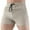 Beige, variant on Men's Fitted Shorts Bodybuilding Gym Running Tight Lifting Shorts Olive Green