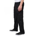 thumbnail image 1 of Krisp - Pantalón estilo militar multibolsillos para chico hombre (Negro), 1 of 2