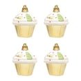 thumbnail image 1 of 4 X Decoraciones Navideñas para Cupcakes, Adorno Colgante para de Navidad, Colgante de Postre, Colgante Navideño para Chimenea, Ventana, Dormito Dorado, 1 of 8