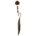 thumbnail image 4 of Weiweiguan Natural Stone Bookmark Decorative Metal Page-marker Plume Shape Book Marker, 4 of 6