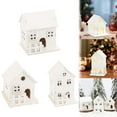thumbnail image 4 of Wood Christmas Village House Set Decor-1pcs Christmas Houses,Tabletop Xmas Decor for Home Farmhouse, Winter Holiday, 4 of 8