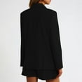 thumbnail image 4 of Timegard Blazer Jackets for Women Open Front Long Sleeve Button Work Office Casual Suit Jacket with Pockets, 4 of 4