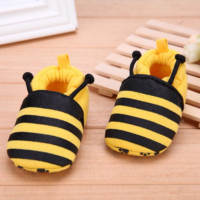 Zapatos Zapatos de bebé con diseño de abeja amarilla, zapatos antideslizantes para primeros pasos, zapatos de bebé como regalo Cgtredaw multicolor 13 CM Única para Unisex