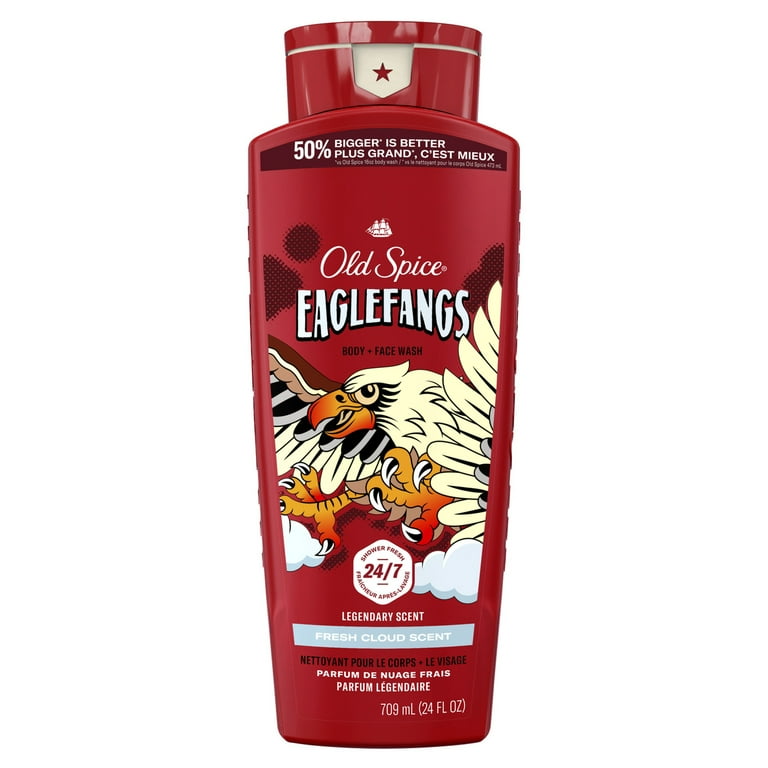 Old Spice Men's Body Wash, Eagle Fangs, 24 fl oz - Walmart.com