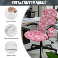thumbnail image 3 of SCRAWLGOD Heart Pink Set of 3 Universal Computer Chair Cover with Armrest Covers Comfy Anti-Dust Boss Chair Protector Scratch Resistant Boss Chair Slipcover, S, 3 of 7