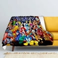 thumbnail image 5 of Manta ligera con estampado de Mickey y Minnie de Disney para sala de estar, dormitorio, habitación de los niños, manta cálida, regalo de Navidad, 5 of 5