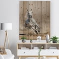 thumbnail image 3 of Design Art - Cheval Arabe Gris Courant dans la Poussière, 3 of 5