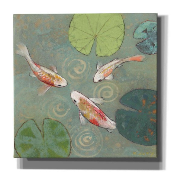 Epic Graffiti 'Floating Motion I' by Aleah Koury, Canvas Wall Art, 12"x12"