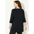 thumbnail image 2 of Catherines Women's Plus Size Suprema Boatneck Tunic Top, 2 of 4